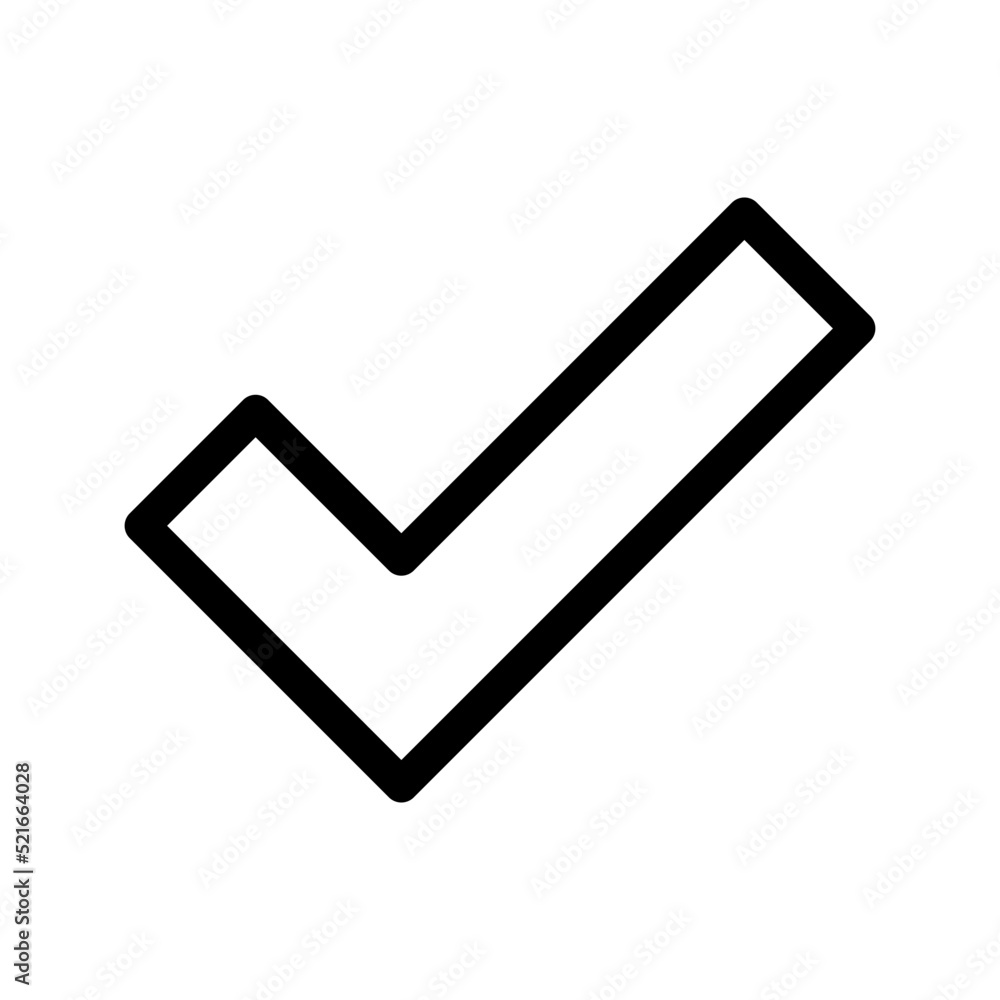 Checkmark Icon Vector Symbol Design Illustration Checkmark Icon Vector Symbol Design Illustration