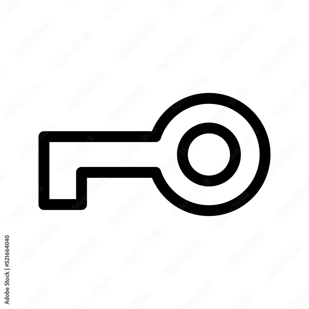 Key Icon Vector Symbol Design Illustration Key Icon Vector Symbol Design Illustration