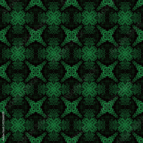 Green abstract star digital design graphic technology pattern background by geometric and illustration © emodpk