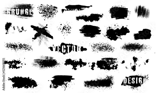 Dirty artistic grunge vector texture. Design elements  boxes and frames for text. Inked splatter dirt stain brushes with drops blots.  Dirty artistic design elements  spray graffiti stencil. 