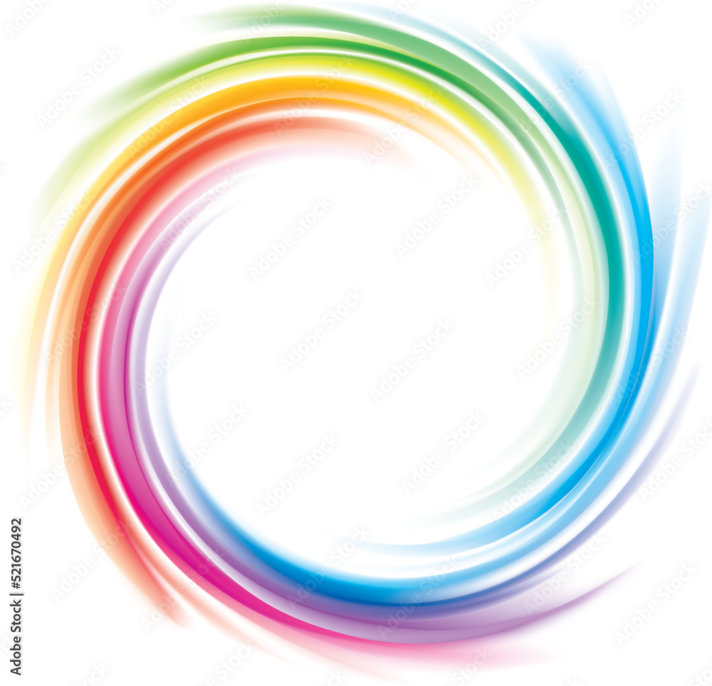 Vector backdrop of spiral rainbow spectrum Vector backdrop of spiral rainbow spectrum