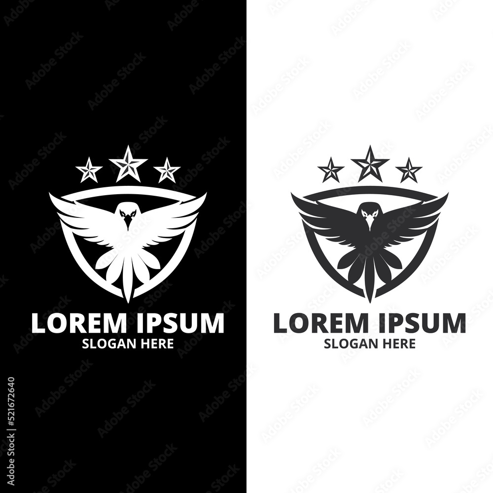Eagle Bird Logo Template. Creative eagle symbol. Luxury falcon hawk logotype. Eagle Bird Logo Template. Creative eagle symbol. Luxury falcon hawk logotype.
