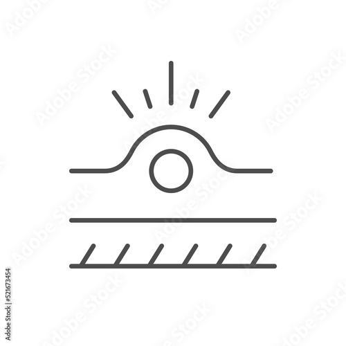 Skin acne line outline icon