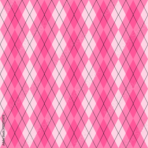 argyle pink pattern seamless