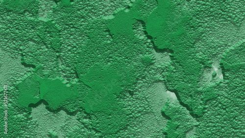 Green texture of rough surface of concrete wall background. Abstract grunge green limestone  plaster texture. Beautiful green surface cement concrete wall texture background.