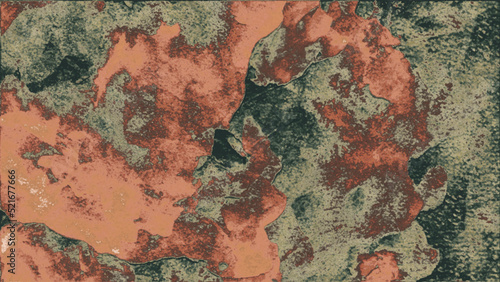  Beautiful old peeling paint a wall. Background of old rusty metal covered with multicolored paint industrial closeup. Aged stone surface with rock texture and grunge.