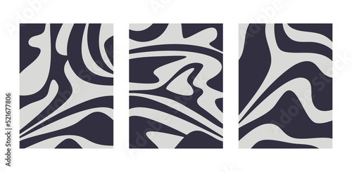 Monochrome vector set of abstract vertical backgrounds. Template for wallpaper, social media, print, backdrop, wall art, poster, home decor, card, banner, invitation, cover or package design.