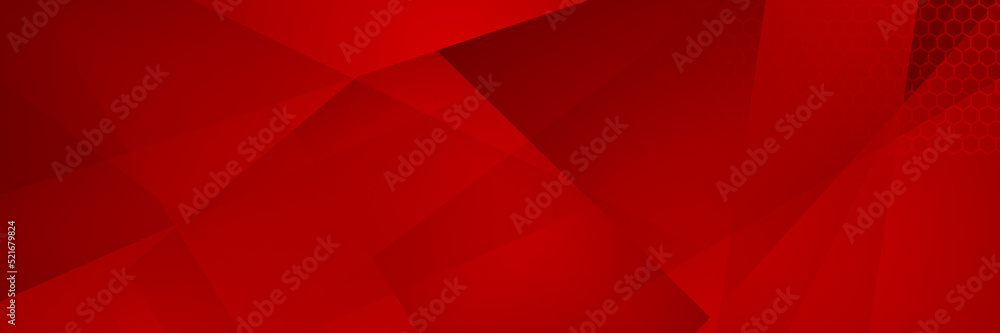 Digital networking red wide banner design background. Abstract 3d banner design with dark red technology geometric background. Vector illustration Digital networking red wide banner design background. Abstract 3d banner design with dark red technology geometric background. Vector illustration