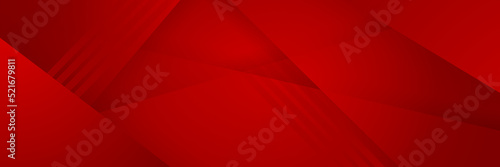 Digital networking red wide banner design background. Abstract 3d banner design with dark red technology geometric background. Vector illustration