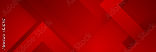 Digital networking red wide banner design background. Abstract 3d banner design with dark red technology geometric background. Vector illustration