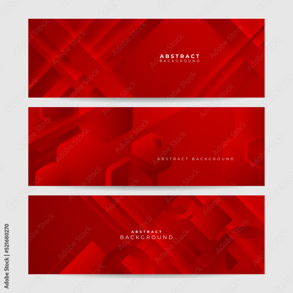 Futuristic technology digital abstract red colorful design banner. Abstract red banner background with particles and wave shapes. Vector abstract graphic design banner pattern background web template.