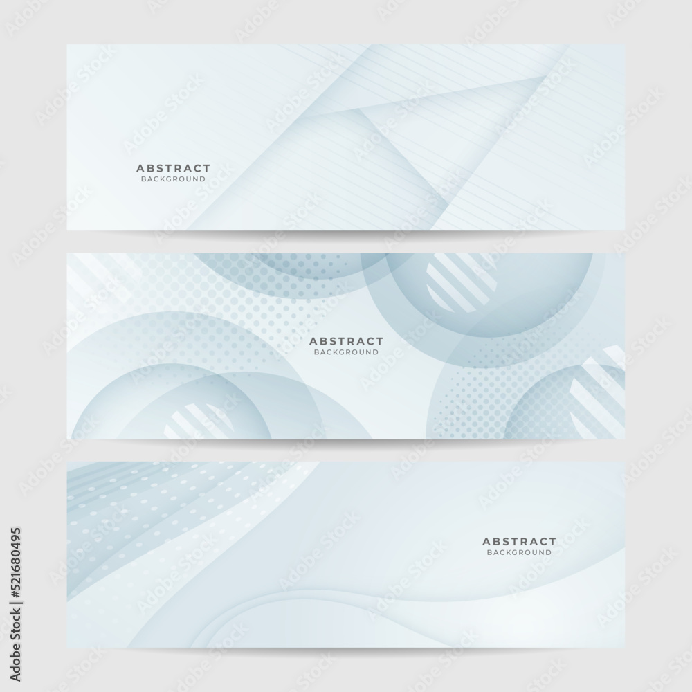 Fototapeta premium Grey white abstract banner paper shine and layer element vector for presentation design. Suit for business, corporate, institution, party, festive, seminar, and talks.