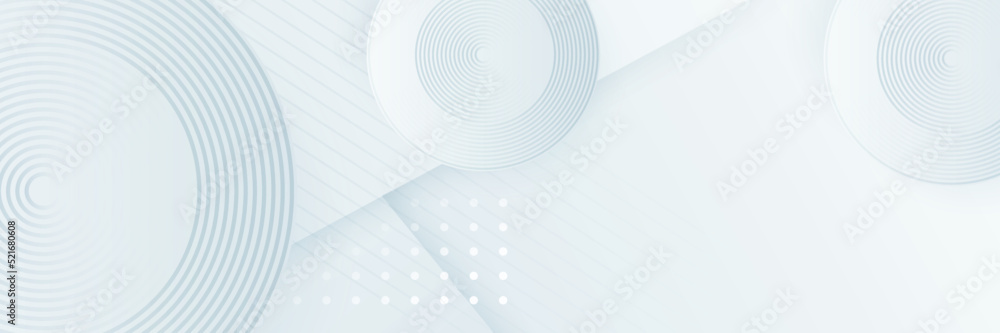 Fototapeta premium Grey white abstract banner paper shine and layer element vector for presentation design. Suit for business, corporate, institution, party, festive, seminar, and talks.