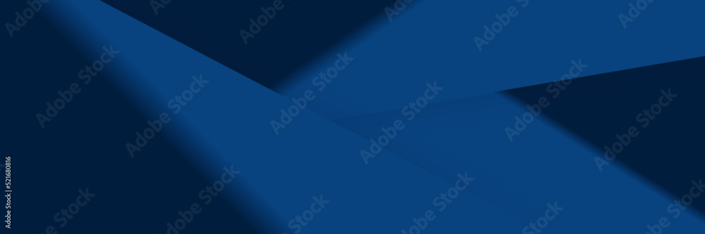 Modern dark blue banner geometric shapes corporate abstract technology background. Vector abstract graphic design banner pattern presentation background web template.