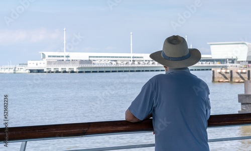 Wallpaper Mural person on the pier Torontodigital.ca