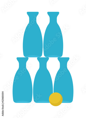 carnival bottles toss