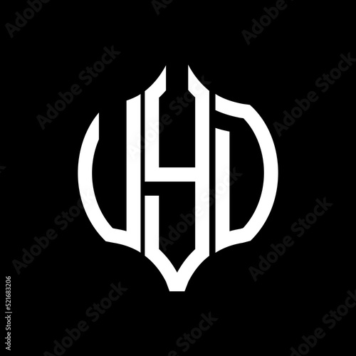 VYD letter logo. VYD best black background vector image. VYD Monogram logo design for entrepreneur and business.

