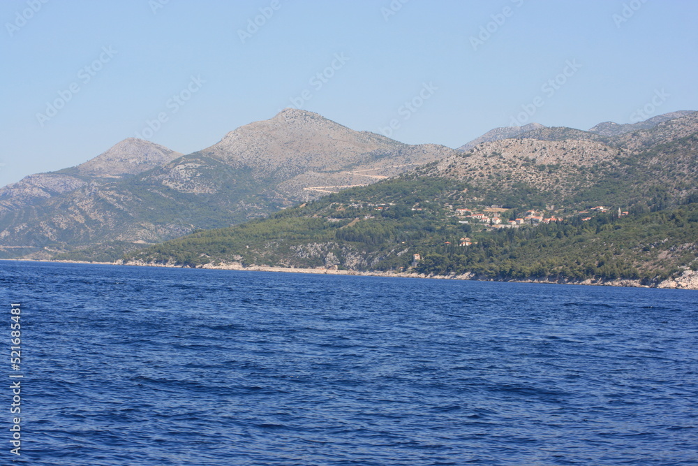 Côte Dalmate dans la région de Dubrovnik (Croatie)