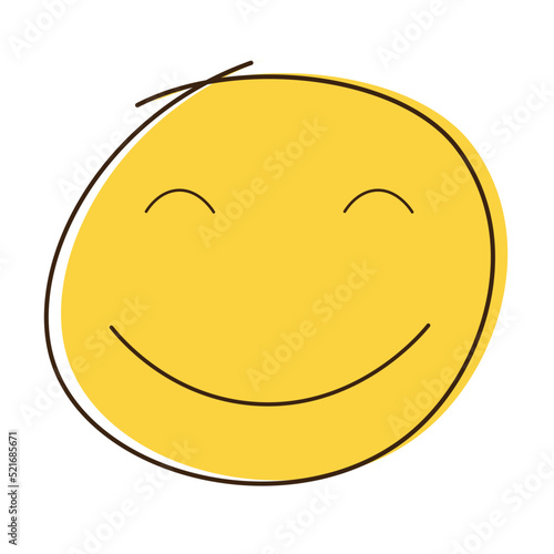 Child design yellow smile icon