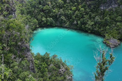 bay in the island