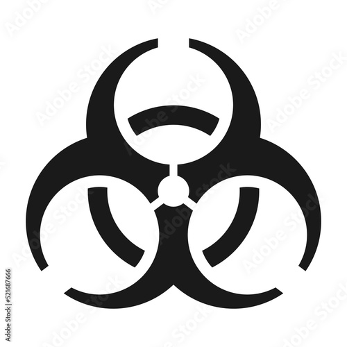 Bio hazard icon. Biohazard or Biological hazard vector illustration