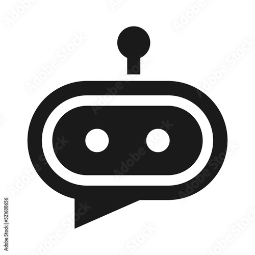 Chat Bot icon. Robot, Virtual assistant Bot illustration