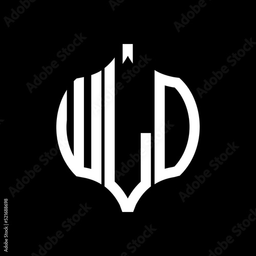 WLO letter logo. WLO best black background vector image. WLO Monogram logo design for entrepreneur and business.