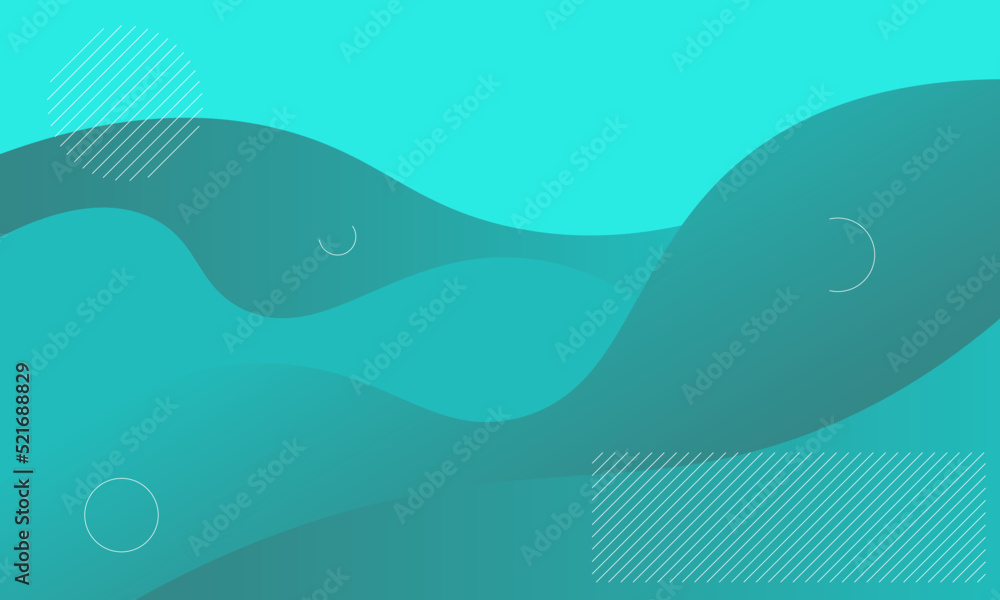 Colorful geometric abstract background. Liquid color background design. Fluid shapes composition. blue water waves have rounded triangular lines