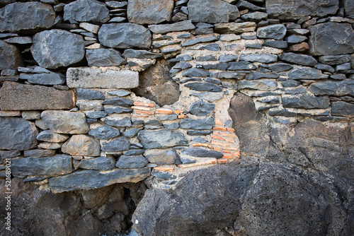 Dry Stone and Concrete Wall