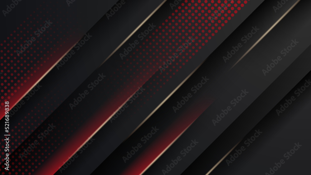 Black and red abstract background. Abstract black grey metallic overlap red light hexagon mesh design modern luxury futuristic technology background vector illustration. Black and red abstract background. Abstract black grey metallic overlap red light hexagon mesh design modern luxury futuristic technology background vector illustration.