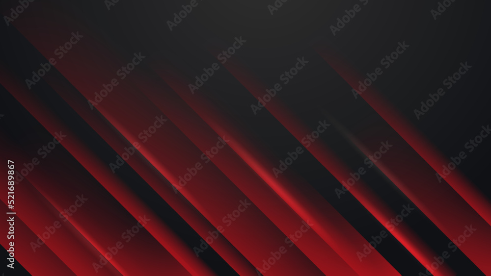 Black and red abstract background. Abstract black grey metallic overlap red light hexagon mesh design modern luxury futuristic technology background vector illustration.