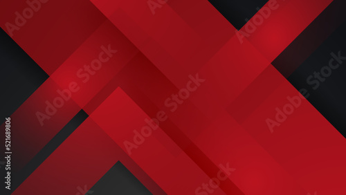 Black and red abstract background. Abstract black grey metallic overlap red light hexagon mesh design modern luxury futuristic technology background vector illustration.