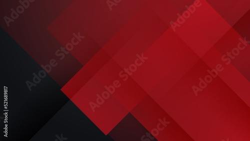 Black and red abstract background. Abstract black grey metallic overlap red light hexagon mesh design modern luxury futuristic technology background vector illustration.