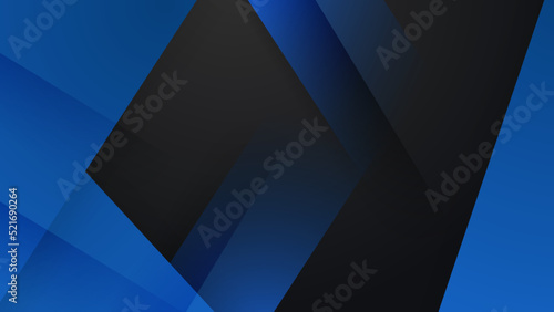 Blue abstract futuristic geometric poly technology background. Science and technology. Vector illustration