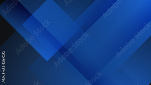 Blue abstract futuristic geometric poly technology background. Science and technology. Vector illustration