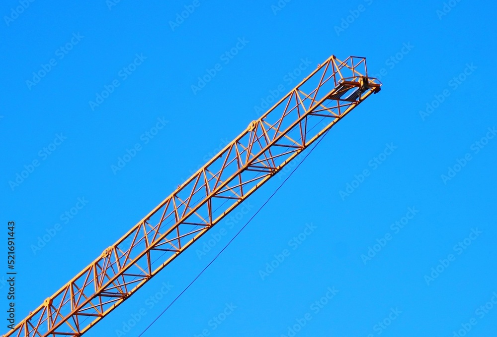 crane on blue sky