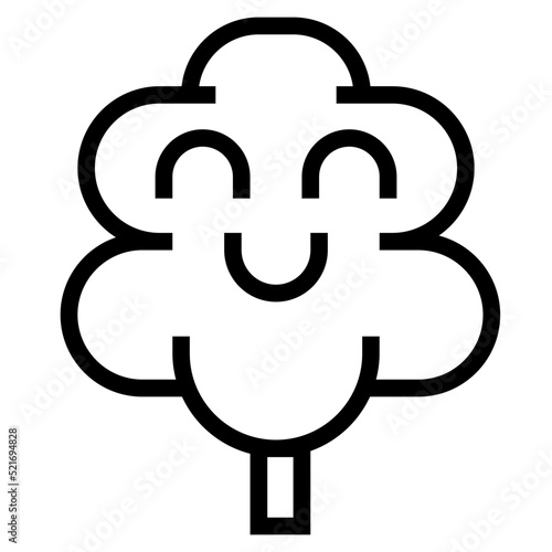 Candy cotton sweet - outline icon