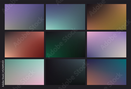 set de diversos fondos degradados coloridos vectoriales editables
