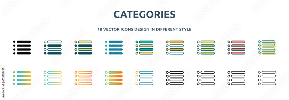 Categories Special Lineal color icon