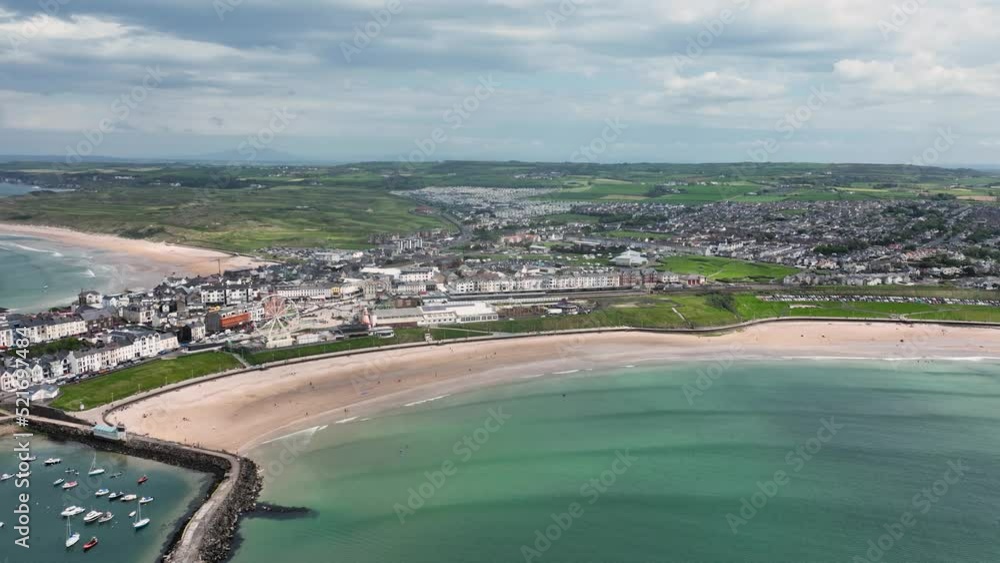 Portrush Beach Atlantic Ocean North Coast Co Antrim Northern Ireland Portrush Beach Atlantic Ocean North Coast Co Antrim Northern Ireland
