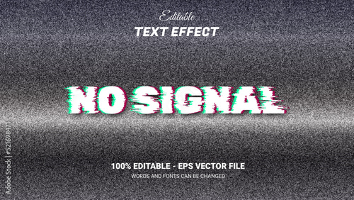 no signal editable text effect