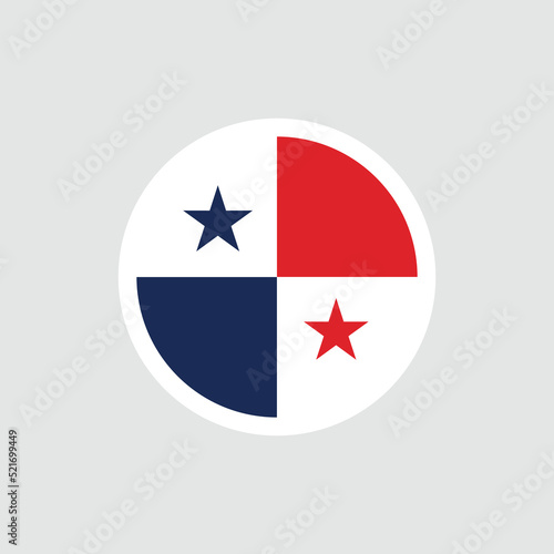 Free Download Flag of Panama. Panamanian red and blue flag with stars. State symbol of the Republic of Panama. - GFXLoad