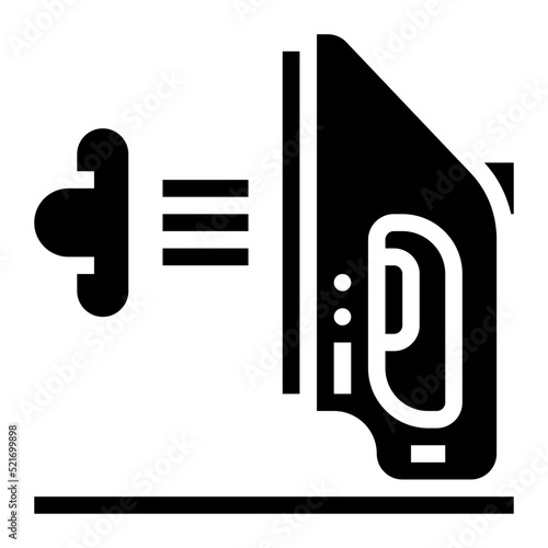 Iron wiping tool - solid icon