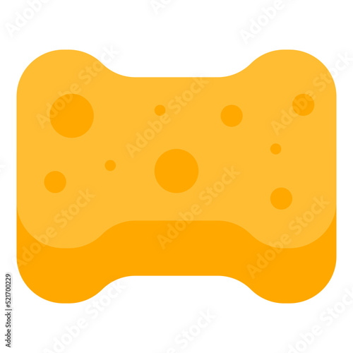 Sponge cleaning hygienic - flat icon
