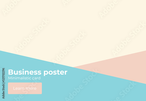 Business presentation concept. Minimalistic card background. Abstract vector business background. Vector illustration concept