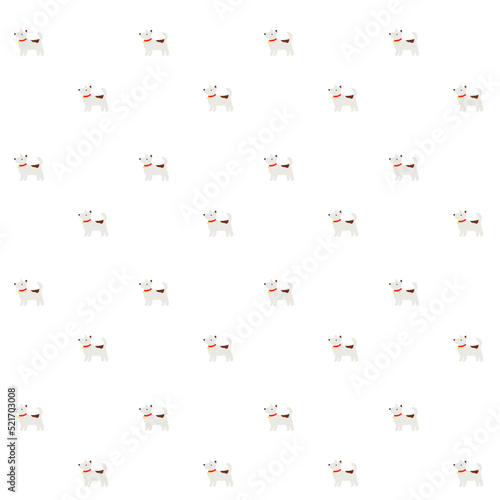 Jack Russell terrier seamless pattern