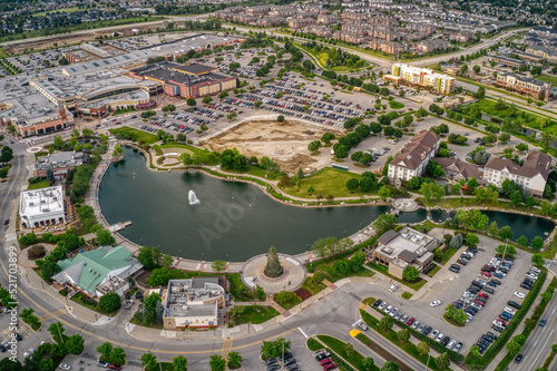 Aerial View of the Iowa Suburb of West Des Moine