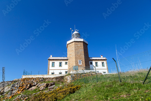 Faro de Finisterre (1853). Costa de la Muerte, A Coruña, Galicia, España. 