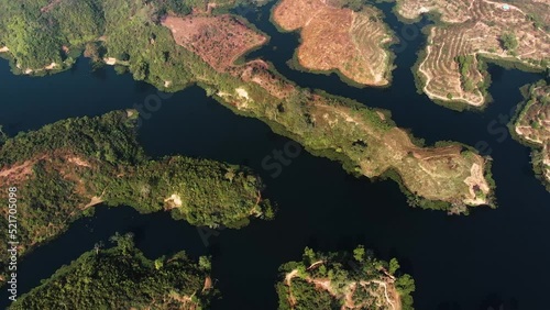 Natural Beauty. Aerial view of Madhabpur Lake Moulvibazar Sylhet. photo