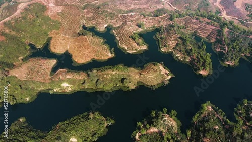 Natural Beauty. Aerial view of Madhabpur Lake Moulvibazar Sylhet. photo